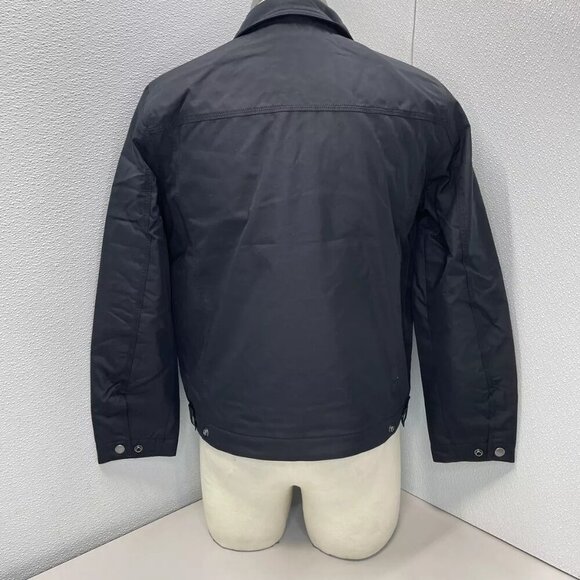 NEW EVERLANE Men's Jacket Collared Full Zip Size M Black - Picture 2 of 6